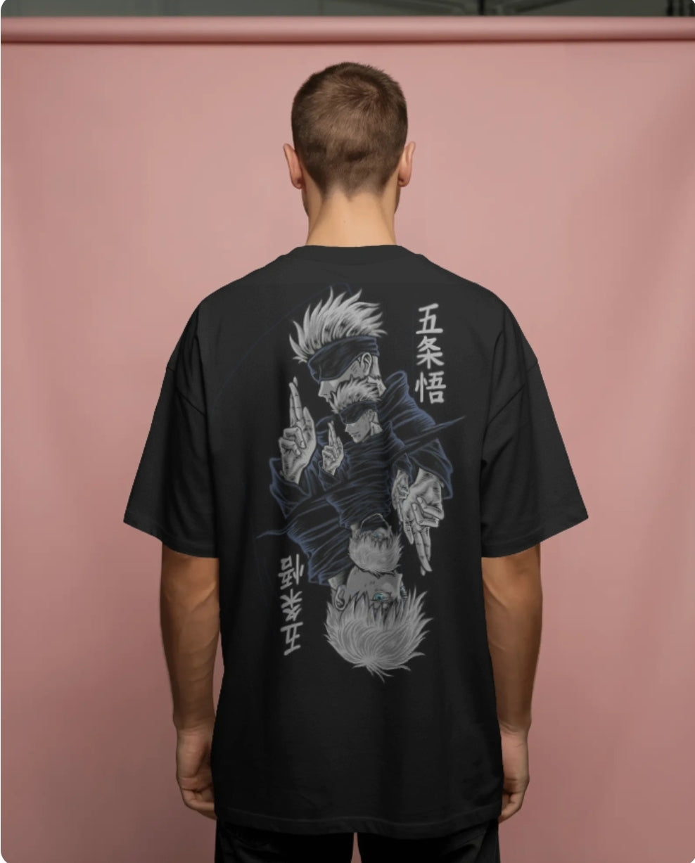 Gojo saturo printed tee | limited offer | 1not1 clothes |