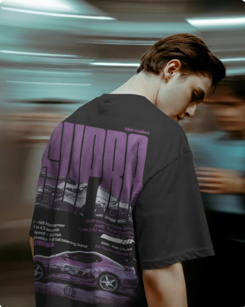 SUPRA CAR PRINTED | LIMITED TIME SALE | 1NOT1 CLOTHES |