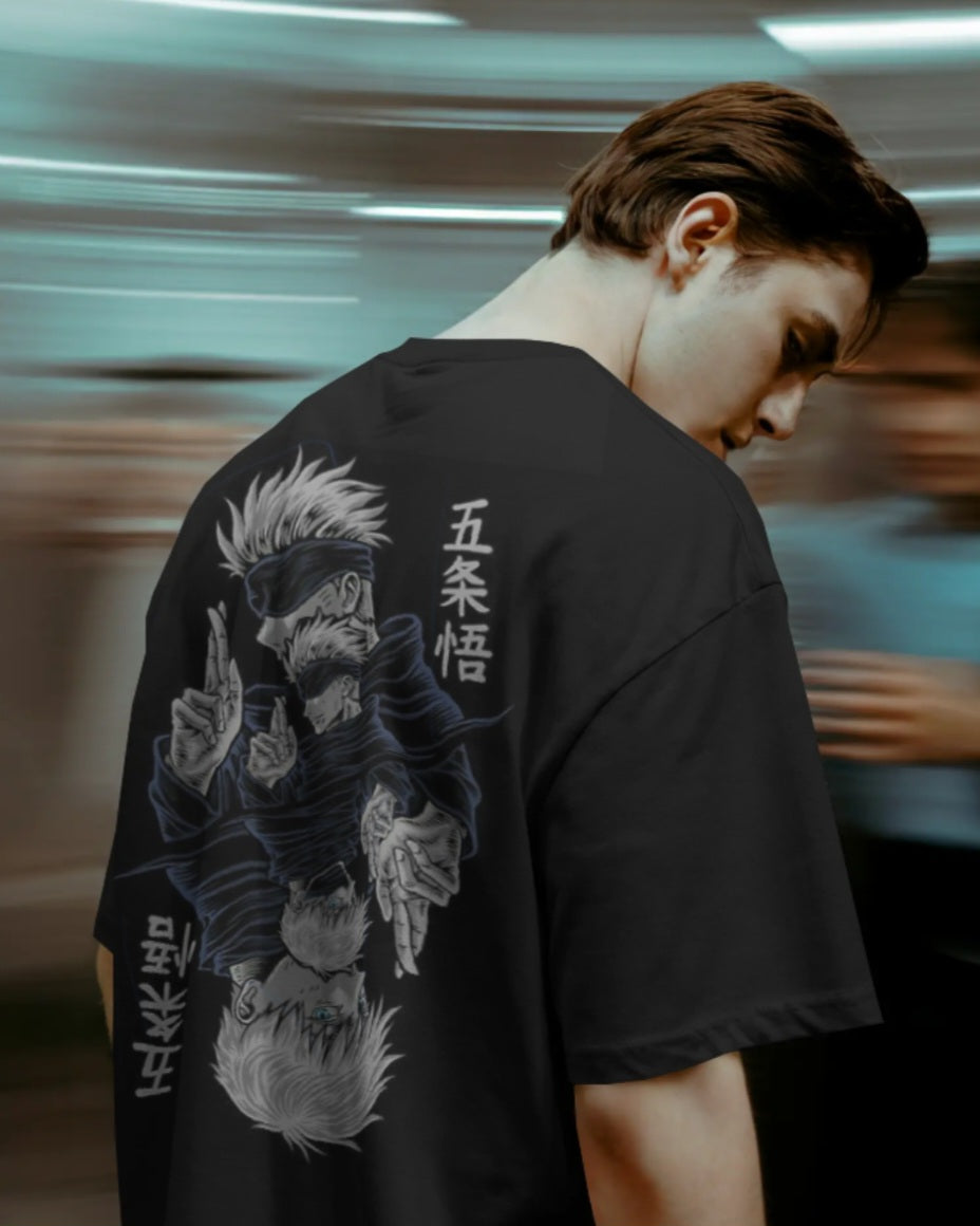 Gojo saturo printed tee | limited offer | 1not1 clothes |