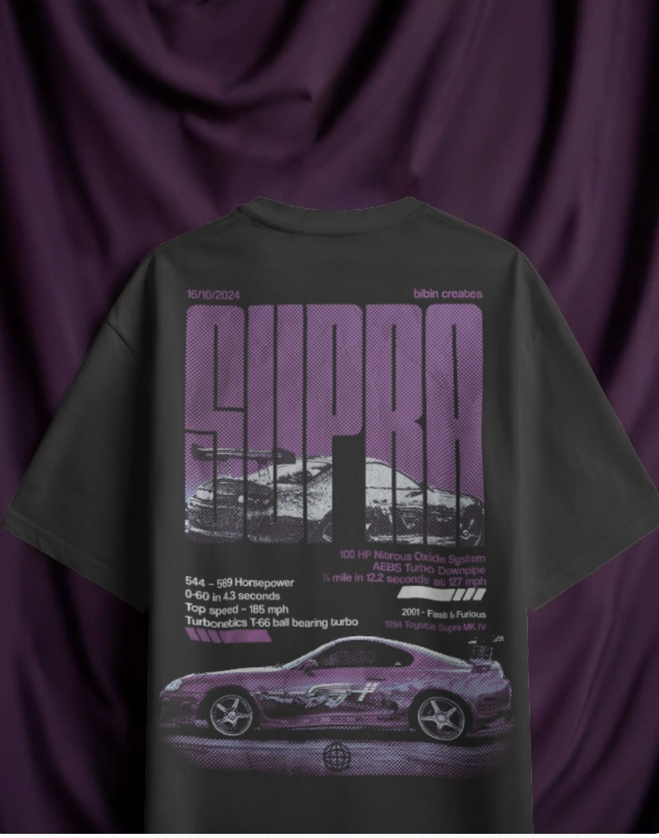 SUPRA CAR PRINTED | LIMITED TIME SALE | 1NOT1 CLOTHES |