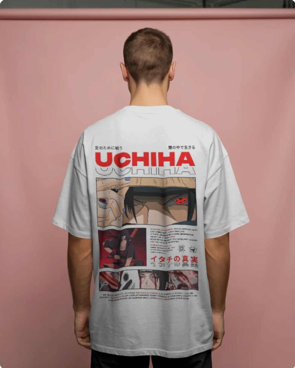 UCHIHA PRINTED TEE | LIMITED OFFER | 1NOT1 CLOTHES |